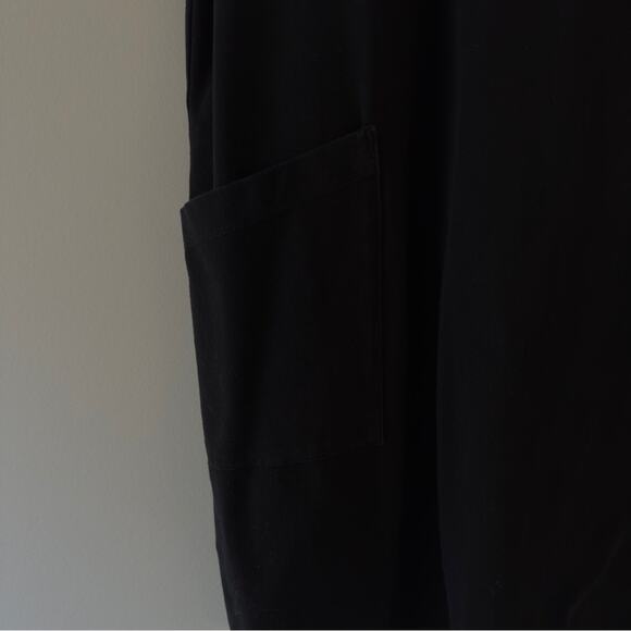 Eileen Fisher Cotton Blend Short Sleeve Square Mini Dress Pockets Casual stretch - Picture 4 of 9